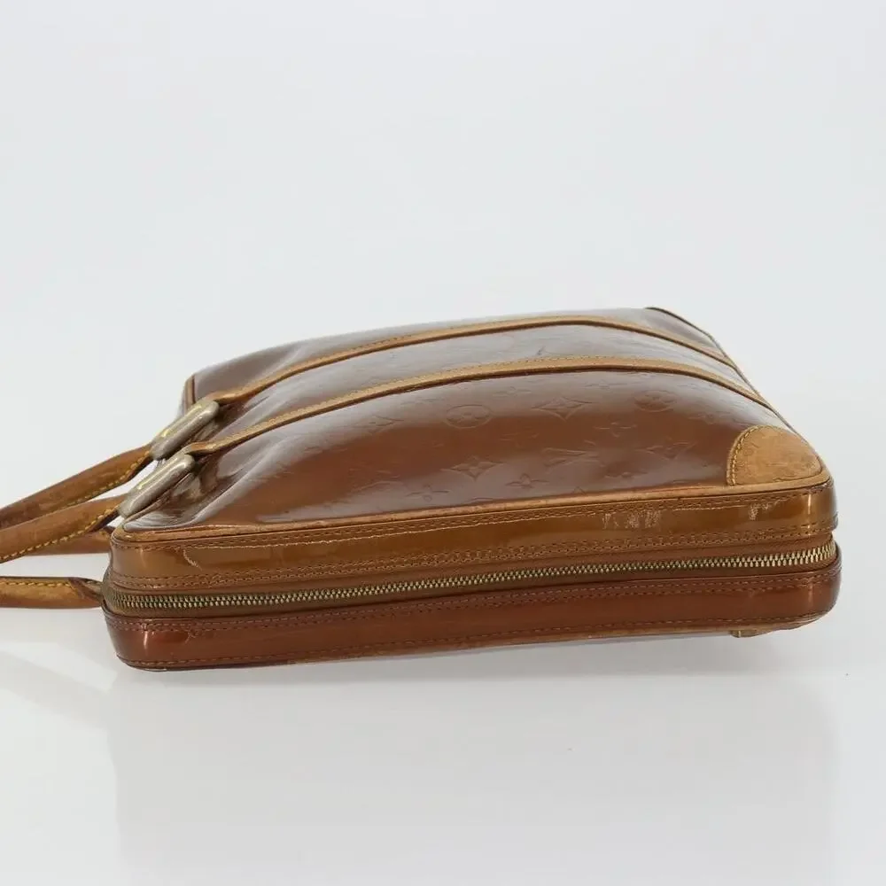 Louis Vuitton Monogram Vernis Van Damme Handbag Gold